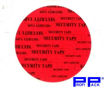 Bezpečnostní štítek kruhový - 1.000 ks